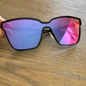 Quay Australia Women’s After Dark Sunglasses with Pink Mirrored Lenses